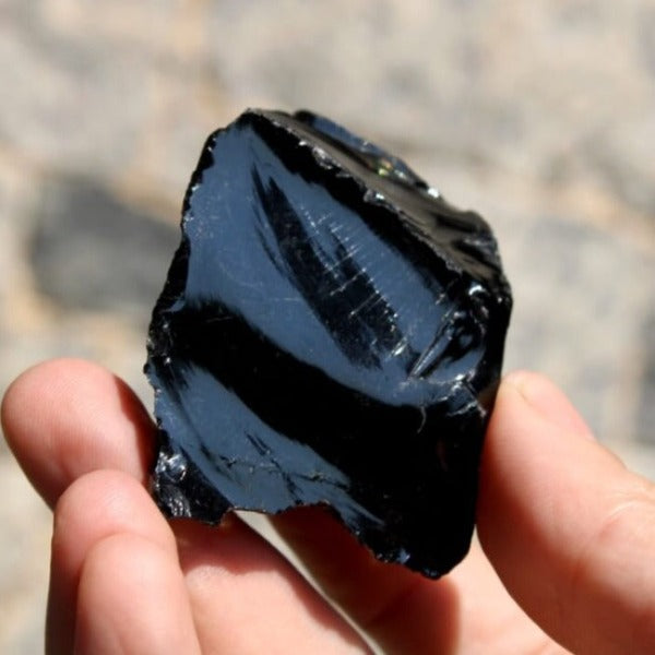 Obsidiana Negra Bruta