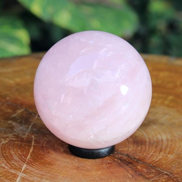 Bola de cristal em Quartzo Rosa